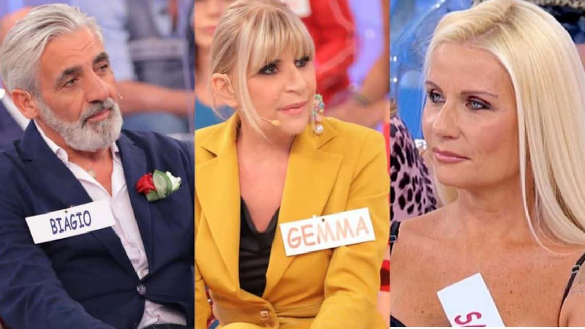 Uomini e Donne, fase di stallo tra Gemma,Biagio e Sabina Uomini e Donne, fase di stallo tra Gemma,Biagio e Sabina