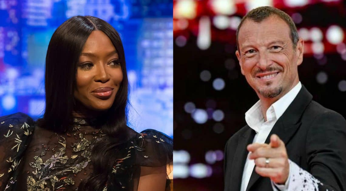 Festival di Sanremo, Naomi Campbell da forfait. Amadeus corre ai ripari Festival di Sanremo, Naomi Campbell da forfait. Amadeus corre ai ripari