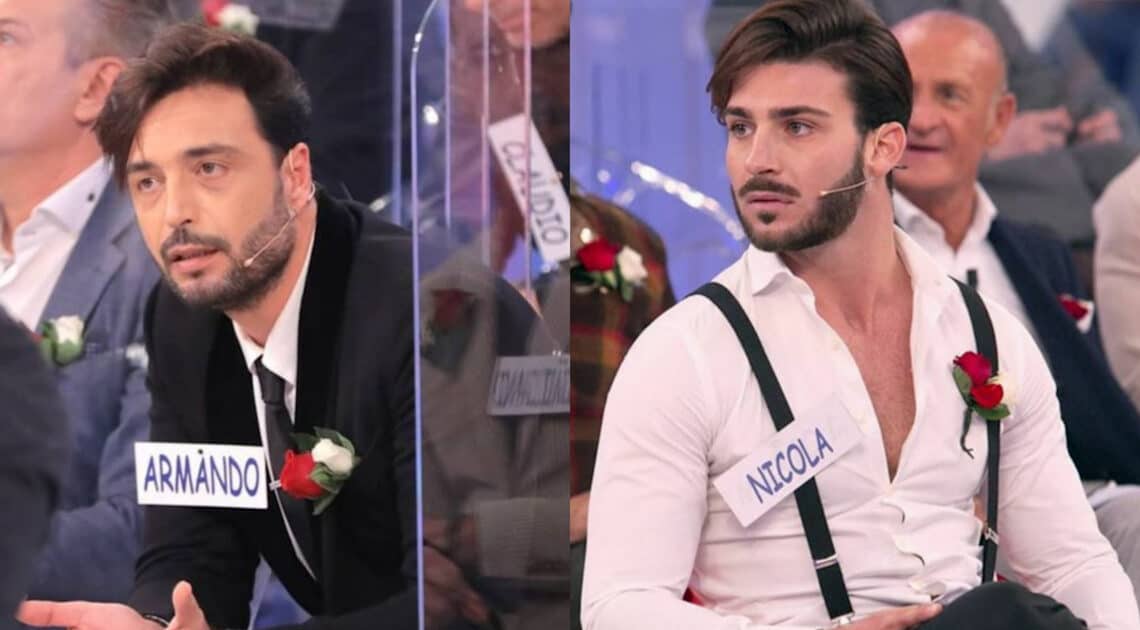Rissa sfiorata tra Armando e Nicola durante le registrazioni di Uomini e Donne Rissa sfiorata tra Armando e Nicola durante le registrazioni di Uomini e Donne