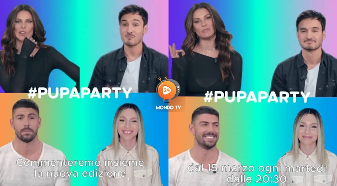 Pupa Party e Isola Party, Dayane Mello, Andrea Dianetti, Valentina Barbieri e Ignazio Moser i conduttori Pupa Party e Isola Party, Dayane Mello, Andrea Dianetti, Valentina Barbieri e Ignazio Moser i conduttori