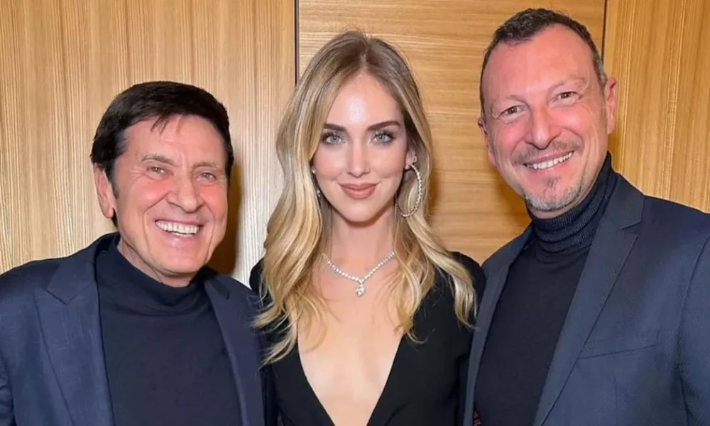 Sanremo 2023 Amadeus Chiara Ferragni Gianni Morandi