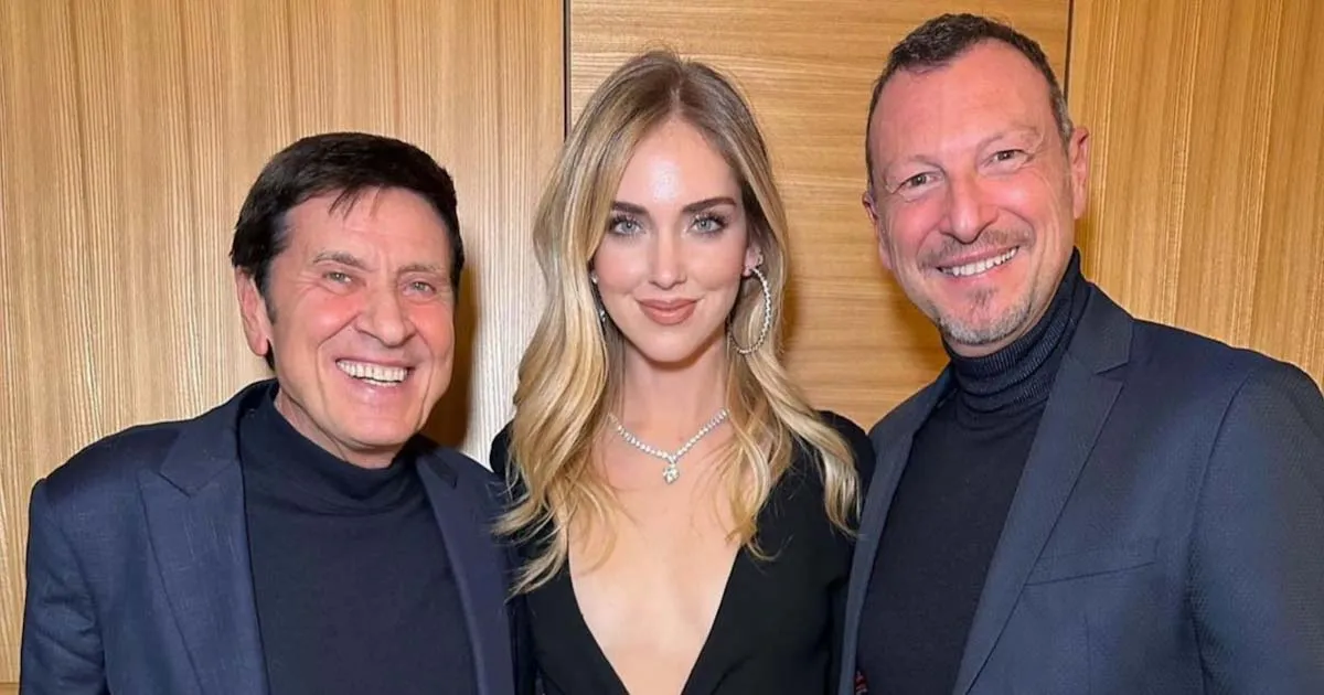 Sanremo 2023 Amadeus Chiara Ferragni Gianni Morandi