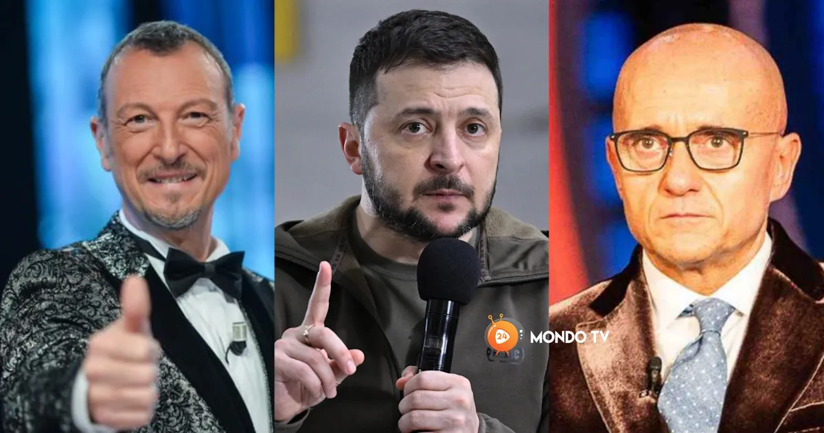 Zelensky sanremo 2023 alfonso signorini