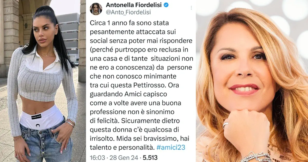 Amici 23, siluro social di Antonella Fiordelisi contro Anna Pettinelli, l’influencer risponde alle provocazioni di un anno fa