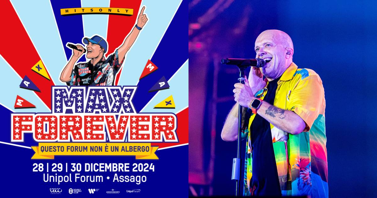 Max Pezzali annuncia “MAX FOREVER – Questo Forum non è un Albergo”, ecco le date