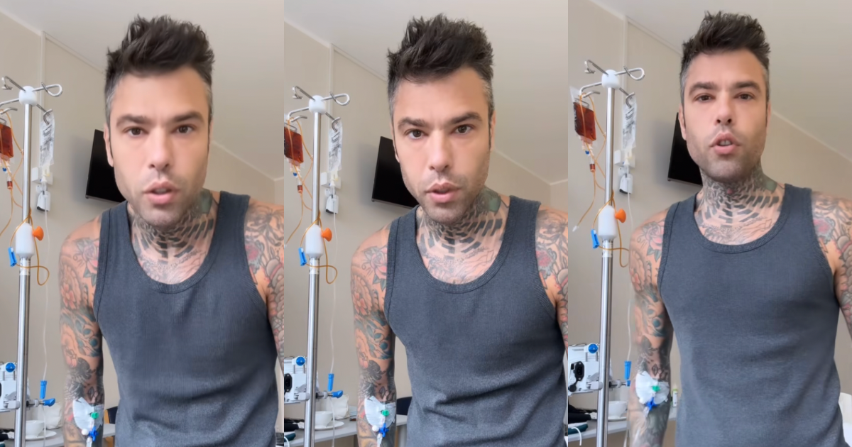 Fedez ricoverato in ospedale per un’altra emorragia rompe il silenzio sulle sue condizioni di salute