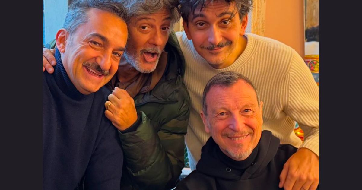 Amadeus di nuovo con Fiorello, pronto un programma per il NOVE? Ecco la foto