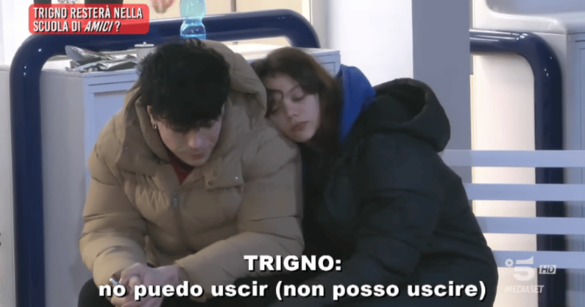 Amici 24, TrigNO confessa a Chiara la paura di uscire dalla scuola, perderà la sfida?