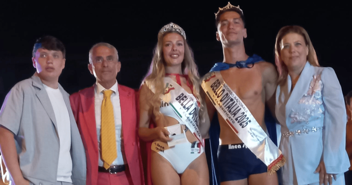 Marta Cappon e Andrea Daiu sono Miss e Mister Bella e Bello d’Italia 2025: a Martinsicuro trionfano le bellezze italiane
