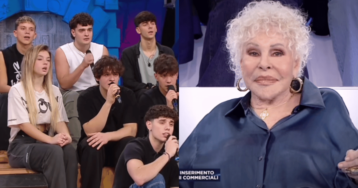 amici-25-il-dolce-omaggio-degli-allievi-a-ornella-vanoni