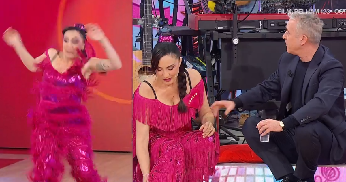 Pamela Petrarolo cade a Bella Ma