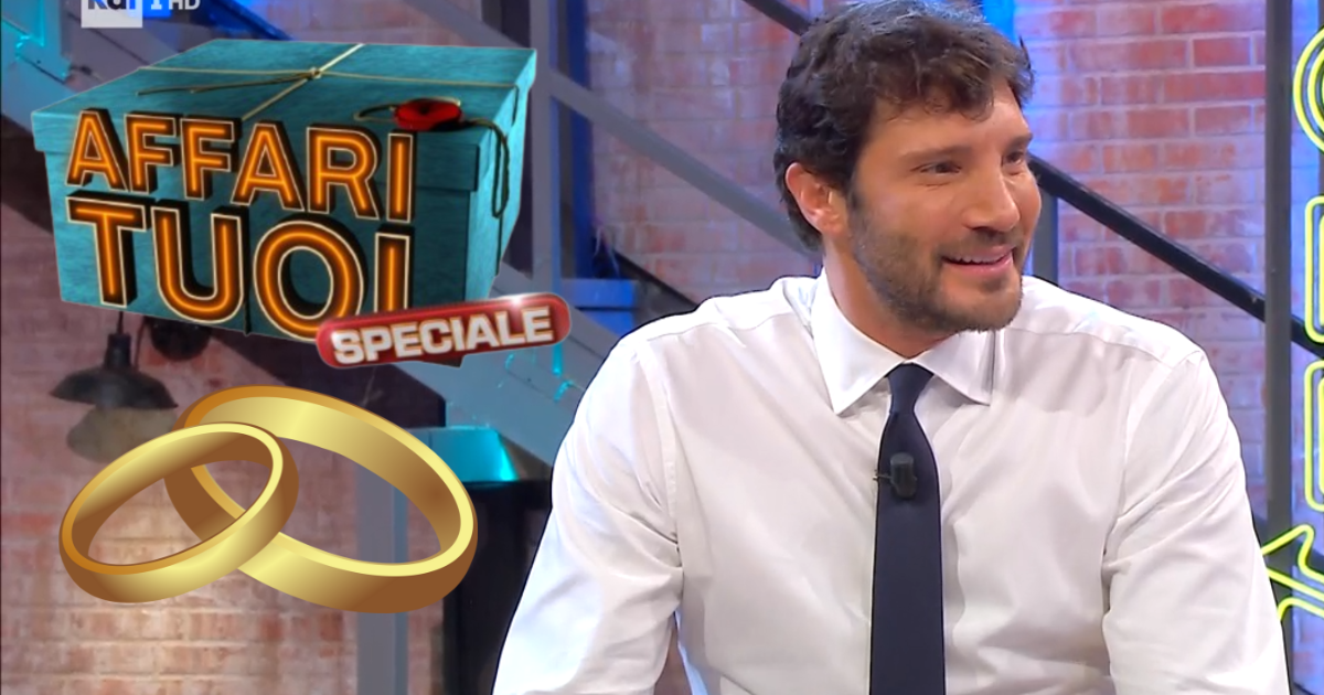 Stefano De Martino matrimonio Affari Tuoi