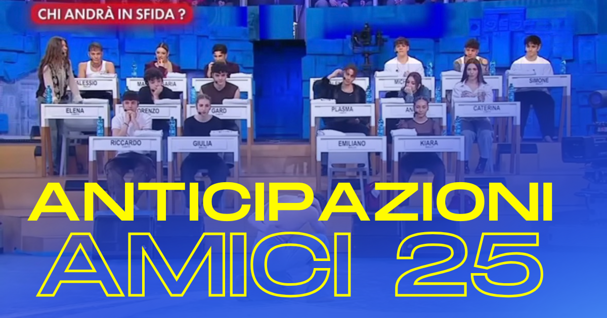 anticipazioni amici 25