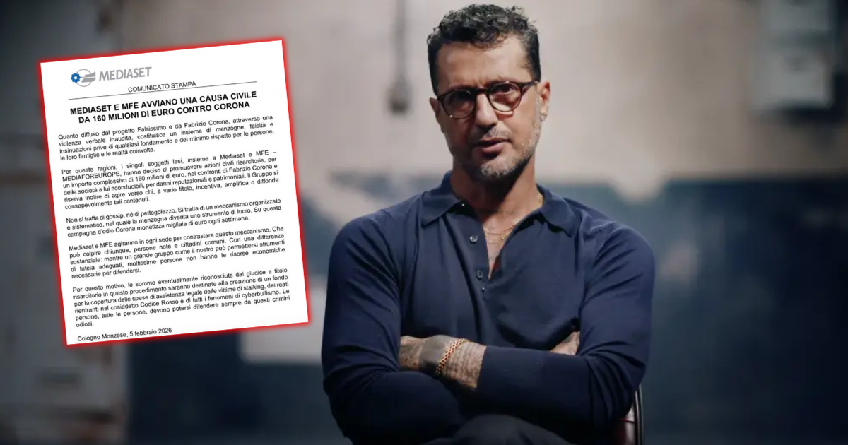 Fabrizio Corona causa Mediaset