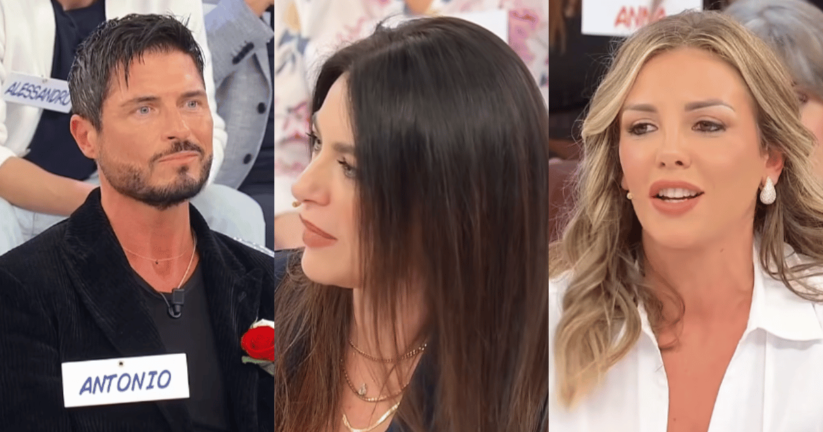 Uomini e Donne, scatta il bacio tra Antonio e Marta, ma Gloria li gela: “Non avevi detto che volevi chiudere con lei?”