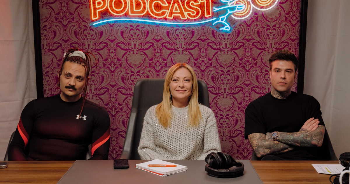 giorgia meloni pulp podcast fedez