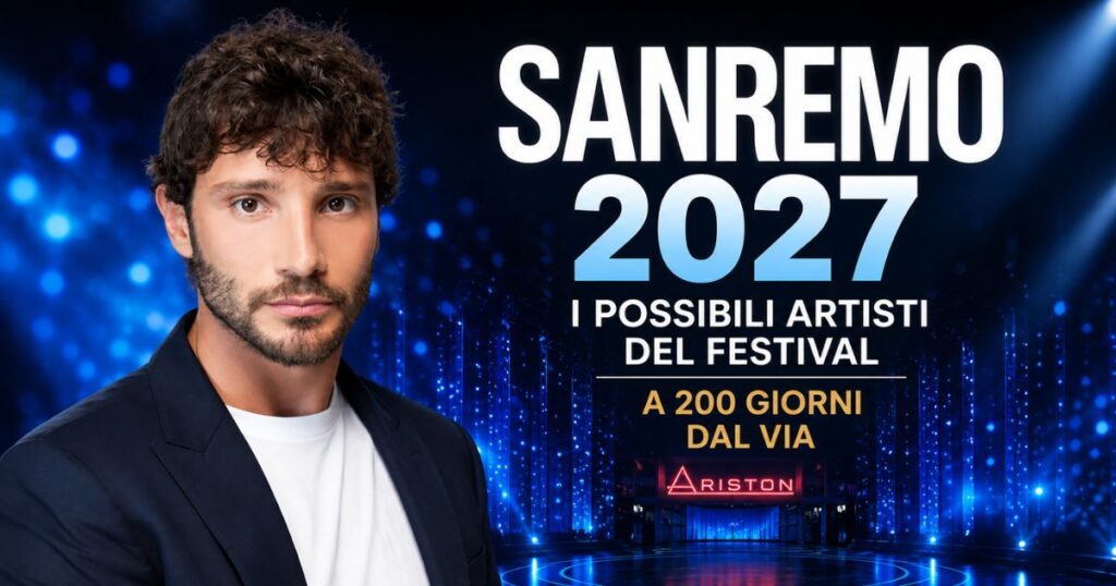 Stefano De Martino e i possibili cantanti del Festival di Sanremo 2027