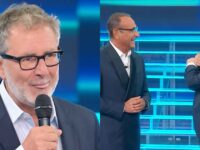 Fabio Fazio torna in Rai e “punge” Carlo Conti: “Quest’anno me l’hai fatta grossa”. Standing ovation a Tale e Quale Show