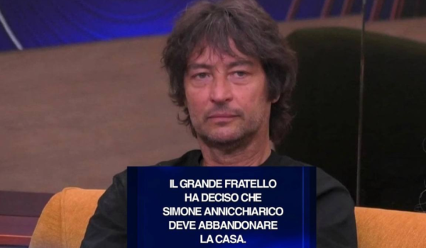 Grande Fratello Vip : Prima squalifica dell’edizione , Simone Annichiarico deve abbandonare la casa dopo la bestemmia