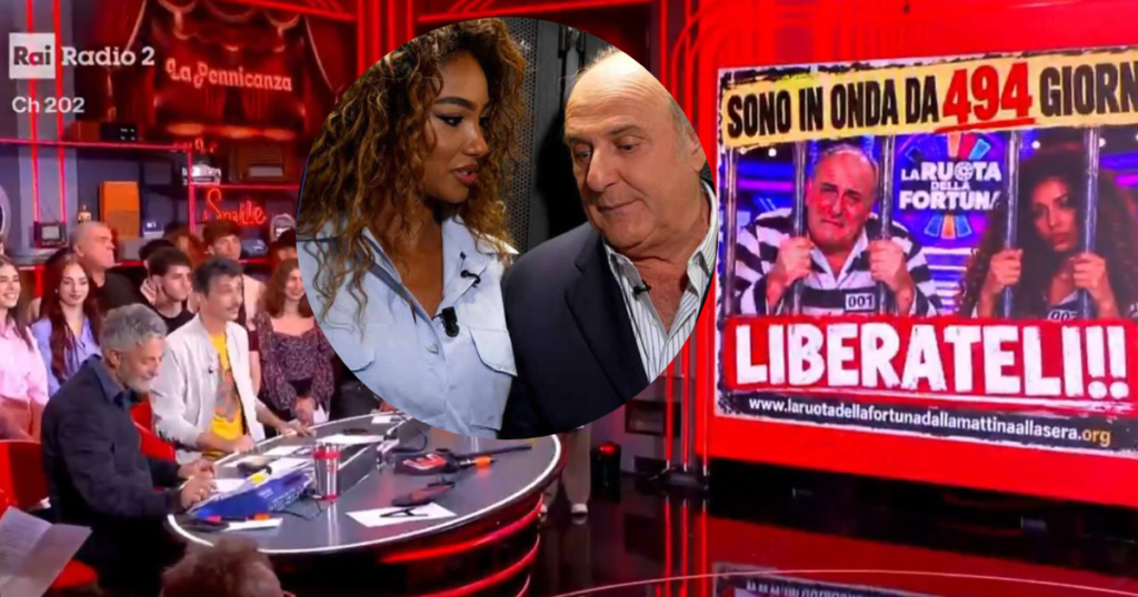 La Ruota della Fortuna Gerry Scotti e Samira Lui fiorello